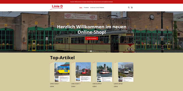 Der neue OnlineShop ist da! Der neue OnlineShop ist da!